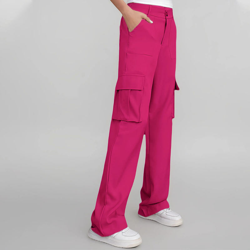 🍃Women's Fashion Solid Color Cargo Pants
