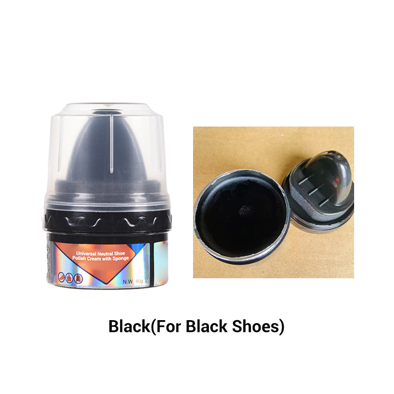 Universal Neutral Shoe Polish Cream With Sponge (50% OFF)