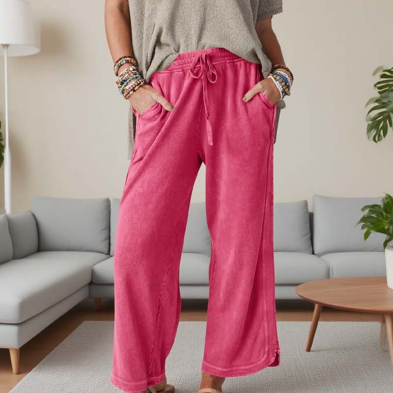 💜 LAST DAY PROMOTION - 50%OFF 💜 Women’s Comfortable Wide-Leg Elastic Waist Pants