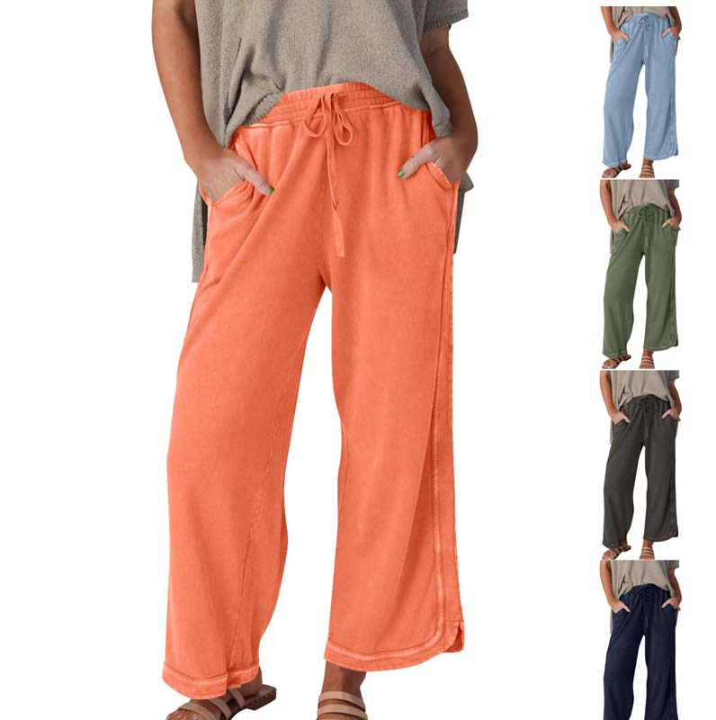 💜 LAST DAY PROMOTION - 50%OFF 💜 Women’s Comfortable Wide-Leg Elastic Waist Pants