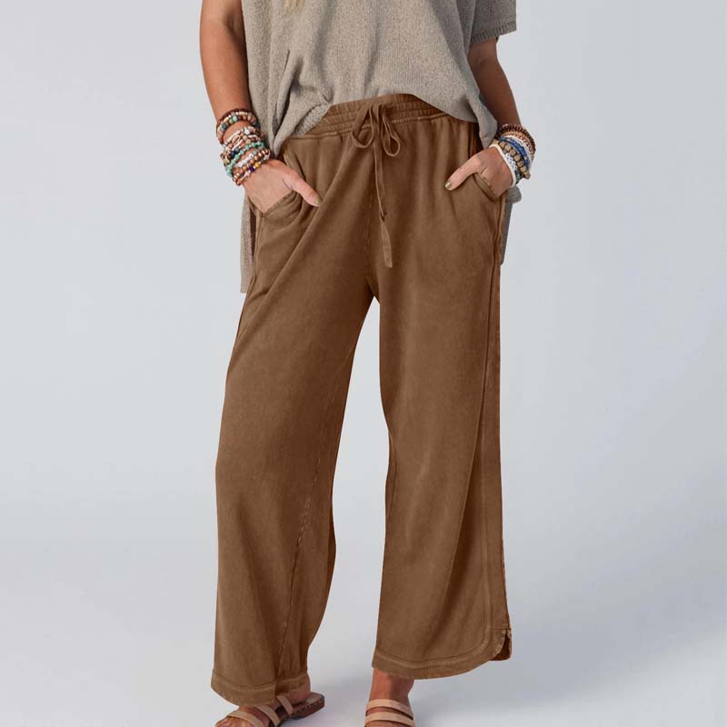 💜 LAST DAY PROMOTION - 50%OFF 💜 Women’s Comfortable Wide-Leg Elastic Waist Pants