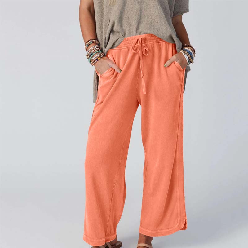 💜 LAST DAY PROMOTION - 50%OFF 💜 Women’s Comfortable Wide-Leg Elastic Waist Pants