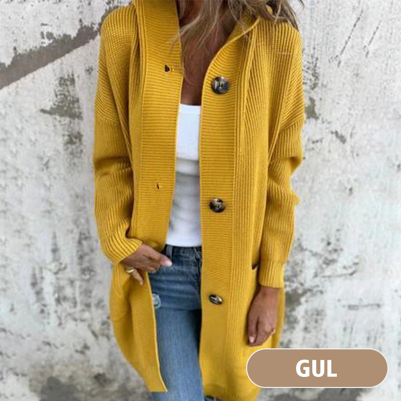 Women's Button-Down Hooded Cardigan
