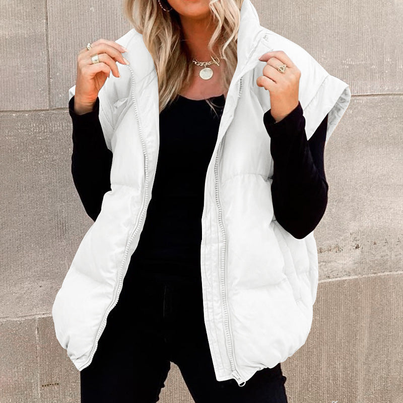 🎁New Arrivals: 50% Off-Women's Thick Warm Solid Color Vest