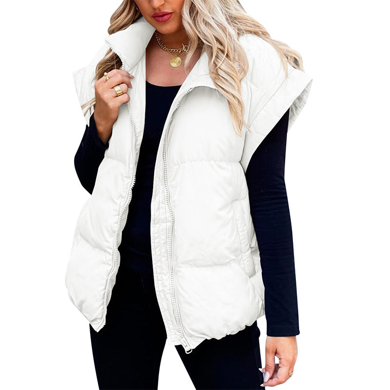 🎁New Arrivals: 50% Off-Women's Thick Warm Solid Color Vest
