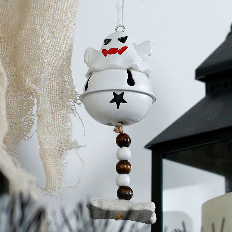 Charming Ghost Shaped Hanging Decoration & Bell