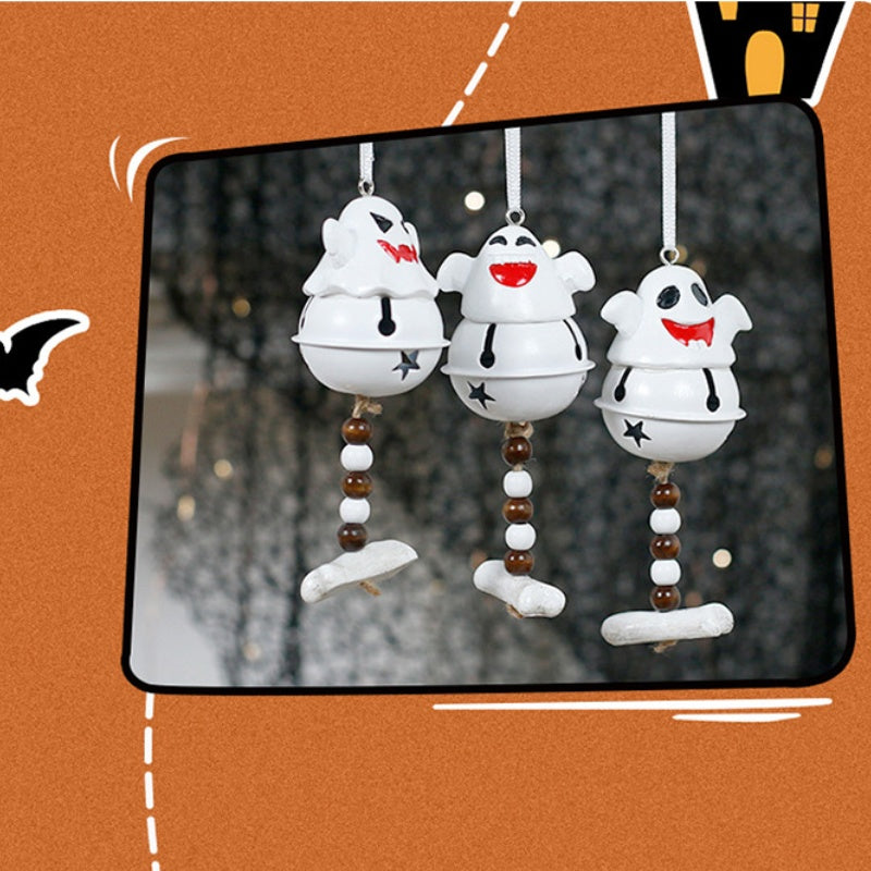 Charming Ghost Shaped Hanging Decoration & Bell