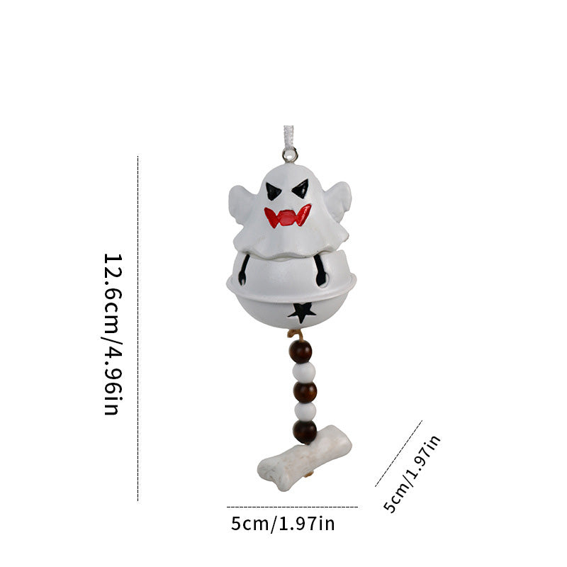 Charming Ghost Shaped Hanging Decoration & Bell