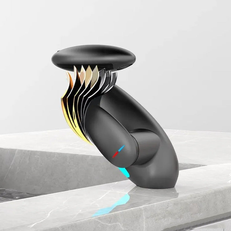 360° Rotating Pull-Out Washbasin Faucet With 4 🚿Water Flow Modes & LED Light💡