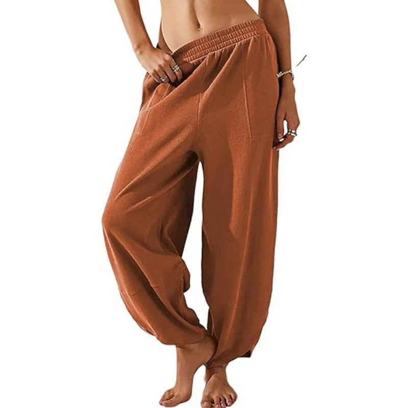 🔥Limited-time offer: 50% off-Women's Casual Elastic Waist Wide Leg Pants