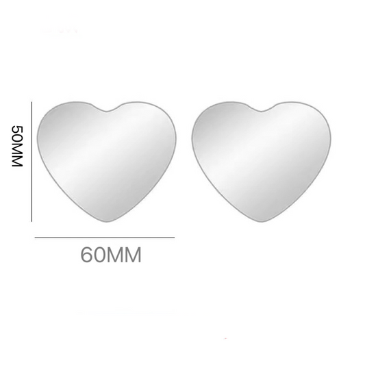 🎅Christmas Hot Sale💖2Pcs Car Heart Shaped Blind Spot Mirrors