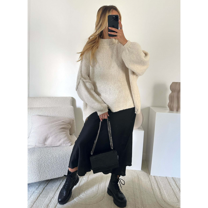 🔥New arrivals now on sale-Women's Warm Mock Neck Loose Fit Sweater