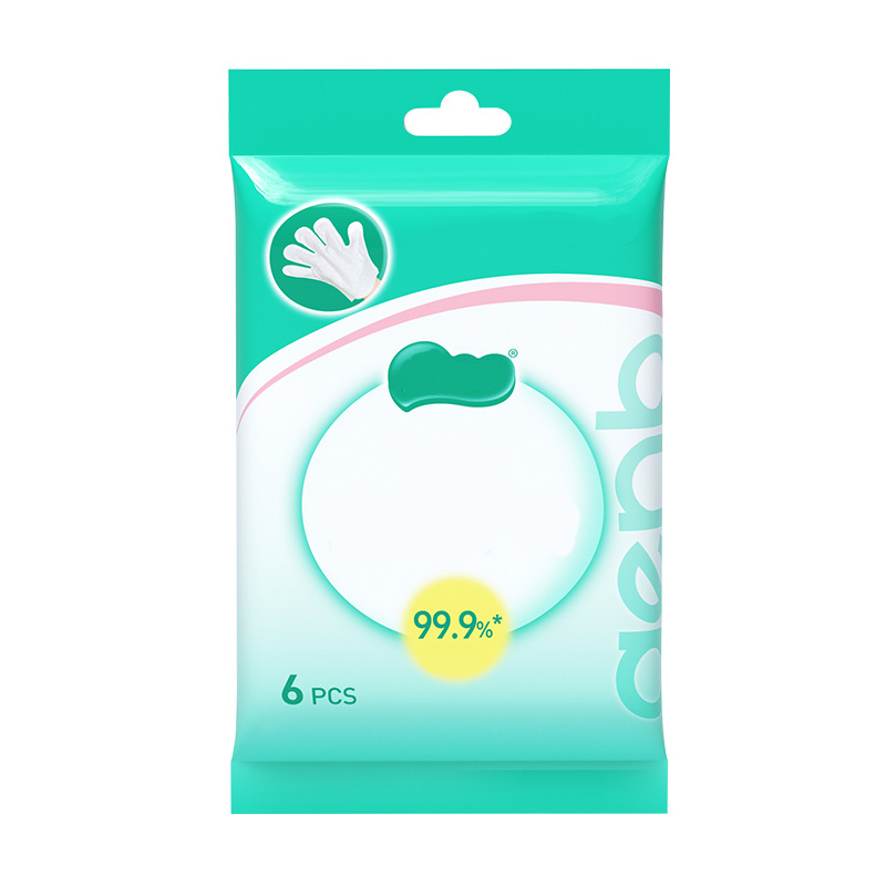 Disposable Hygienic Wipe Gloves for Body, Face