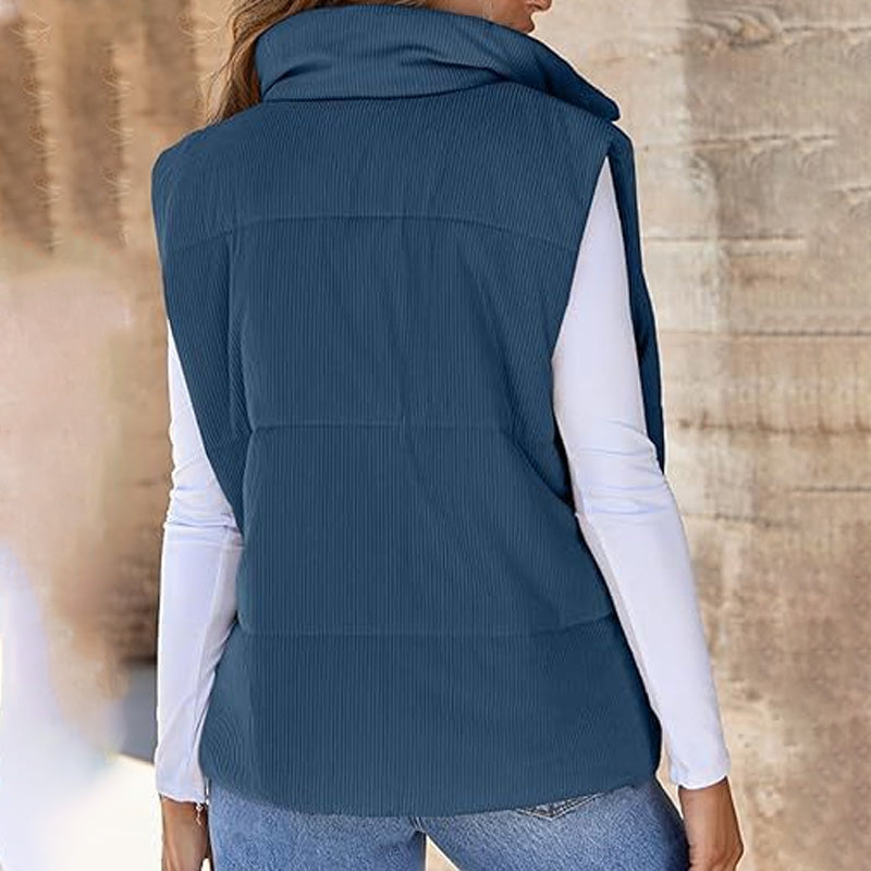 💥New High-Quality Women's Clothing-Women’s Casual Comfortable Zip-Up Vest
