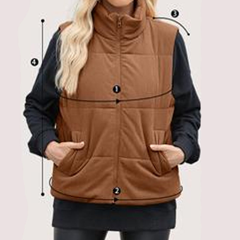 💥New High-Quality Women's Clothing-Women’s Casual Comfortable Zip-Up Vest