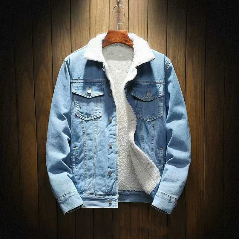 💥New Arrival Special: 50% Off-Men’s Casual Sherpa-Lined Denim Jacket