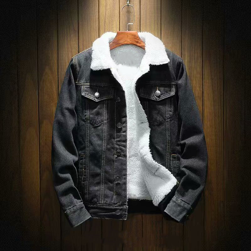 💥New Arrival Special: 50% Off-Men’s Casual Sherpa-Lined Denim Jacket
