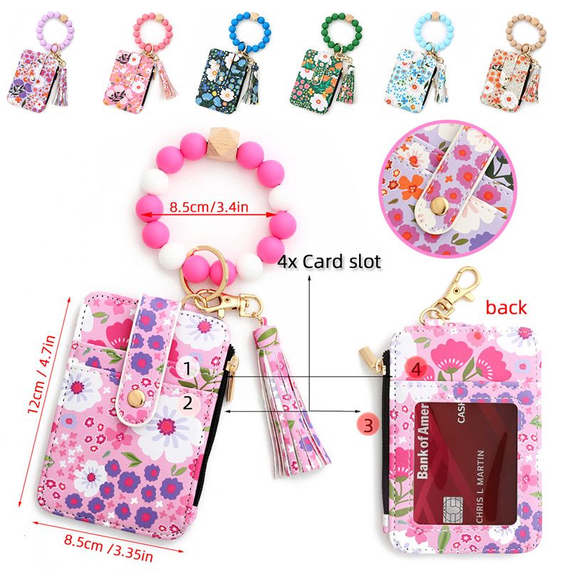 🎁Christmas Gifts Special Offer - 50% OFF🌸 Women’s Boho Style Card Bag with Beaded Bracelet & Tassel Keychain💓