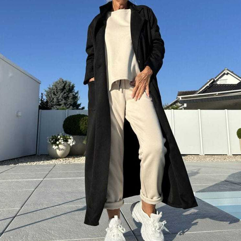 ๐ LAST DAY PROMOTION - 50%OFF ๐ Warm & Stylish Solid Color Coat