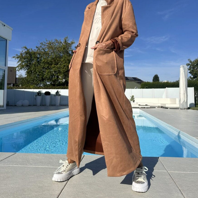 ๐ LAST DAY PROMOTION - 50%OFF ๐ Warm & Stylish Solid Color Coat