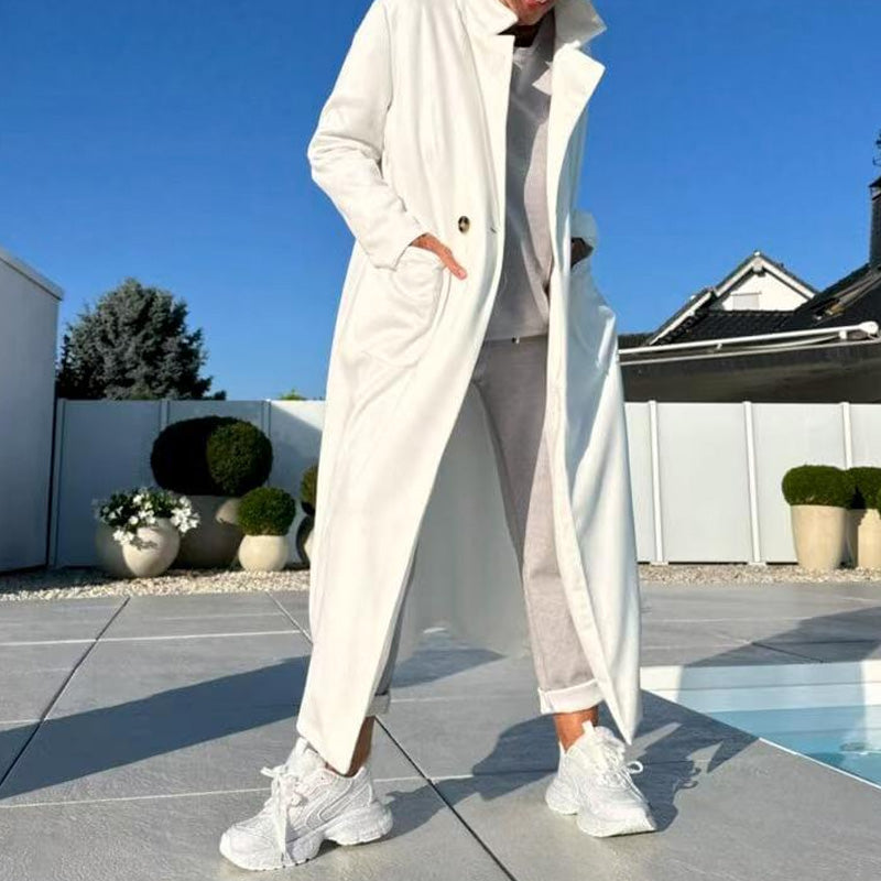 ๐ LAST DAY PROMOTION - 50%OFF ๐ Warm & Stylish Solid Color Coat