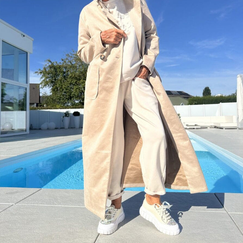 ๐ LAST DAY PROMOTION - 50%OFF ๐ Warm & Stylish Solid Color Coat