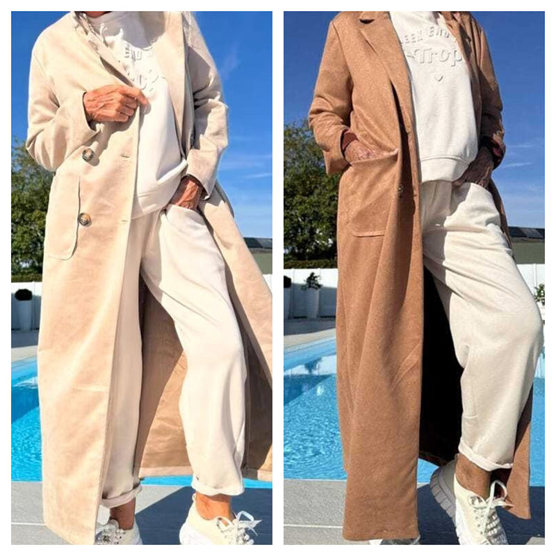 ๐ LAST DAY PROMOTION - 50%OFF ๐ Warm & Stylish Solid Color Coat