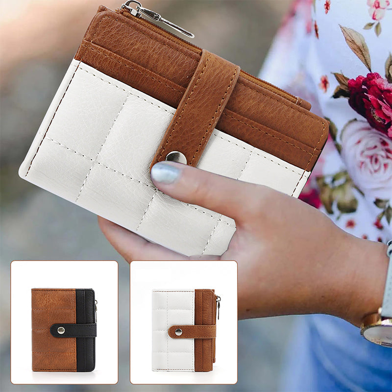 🔥Limited-time offer: 50% off-Women's Stylish PU Small Card Holder Bifold Wallet