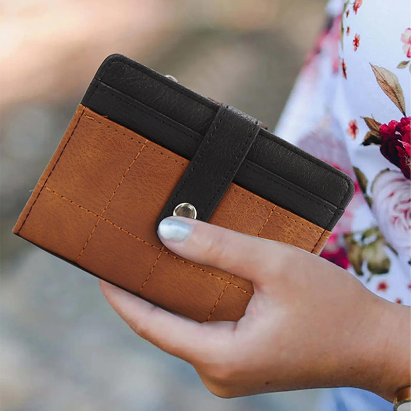 🔥Limited-time offer: 50% off-Women's Stylish PU Small Card Holder Bifold Wallet
