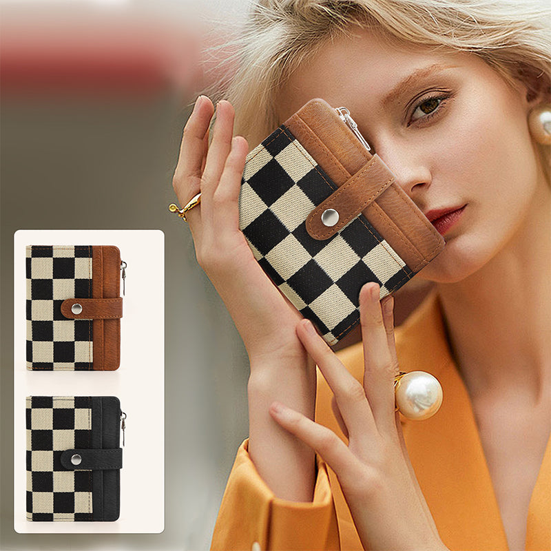 🔥Limited-time offer: 50% off-Women's Stylish PU Small Card Holder Bifold Wallet
