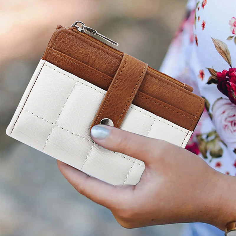 🔥Limited-time offer: 50% off-Women's Stylish PU Small Card Holder Bifold Wallet