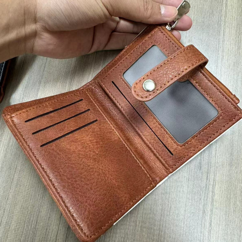 🔥Limited-time offer: 50% off-Women's Stylish PU Small Card Holder Bifold Wallet