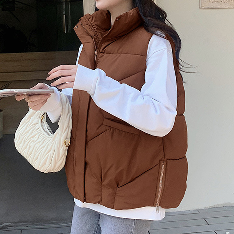 ❄️Autumn and Winter Special Offers-Women's Loose Stand Collar Outerwear Vest