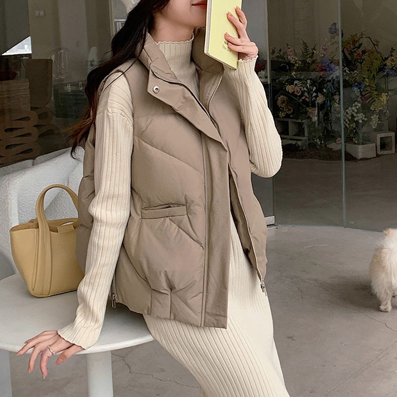 ❄️Autumn and Winter Special Offers-Women's Loose Stand Collar Outerwear Vest
