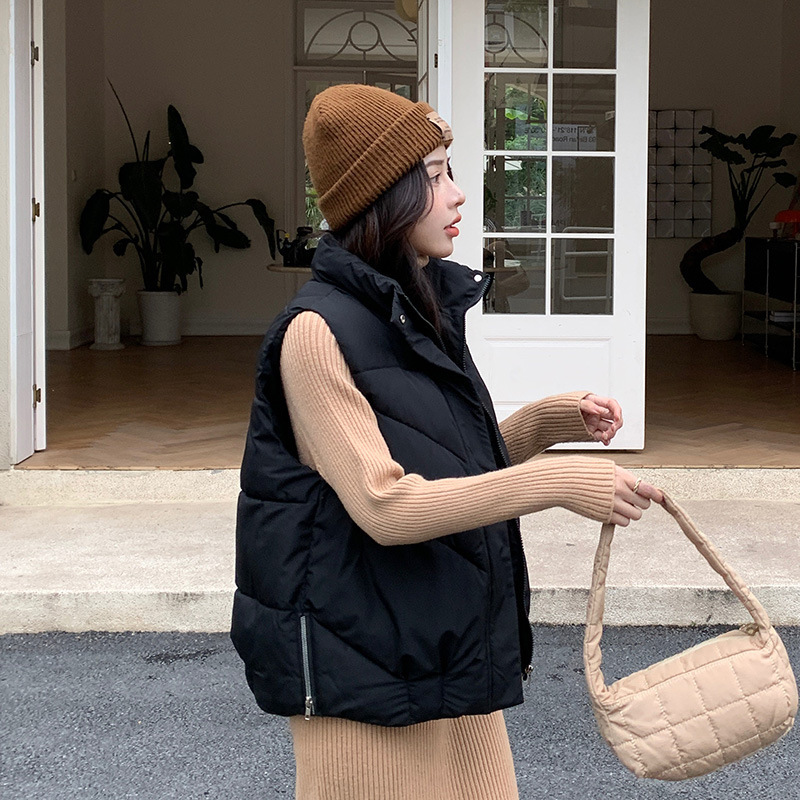 ❄️Autumn and Winter Special Offers-Women's Loose Stand Collar Outerwear Vest