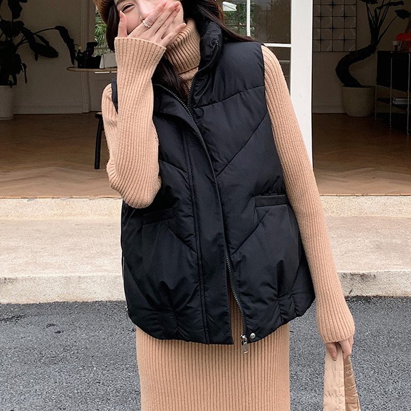 ❄️Autumn and Winter Special Offers-Women's Loose Stand Collar Outerwear Vest