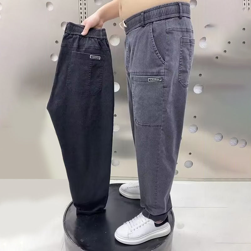 💥Limited-time offer: 50% off-Men's Elastic Drawstring Jeans with Six Pockets