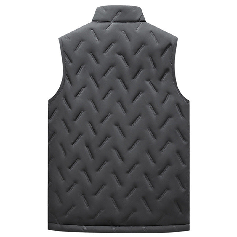 💖HOT SALE 70% OFF✨️❄️Unisex Winter Warm Casual Sleeveless Quilted Vest With Fleece Lining
