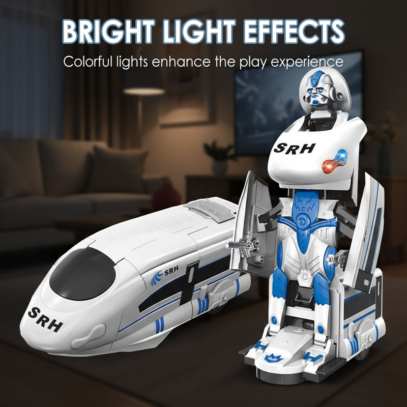 🎁The finest gift-Rechargeable Transforming Train Robot Toy