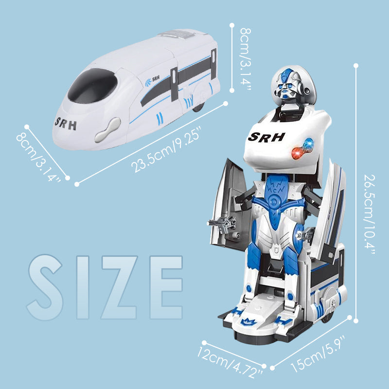🎁The finest gift-Rechargeable Transforming Train Robot Toy