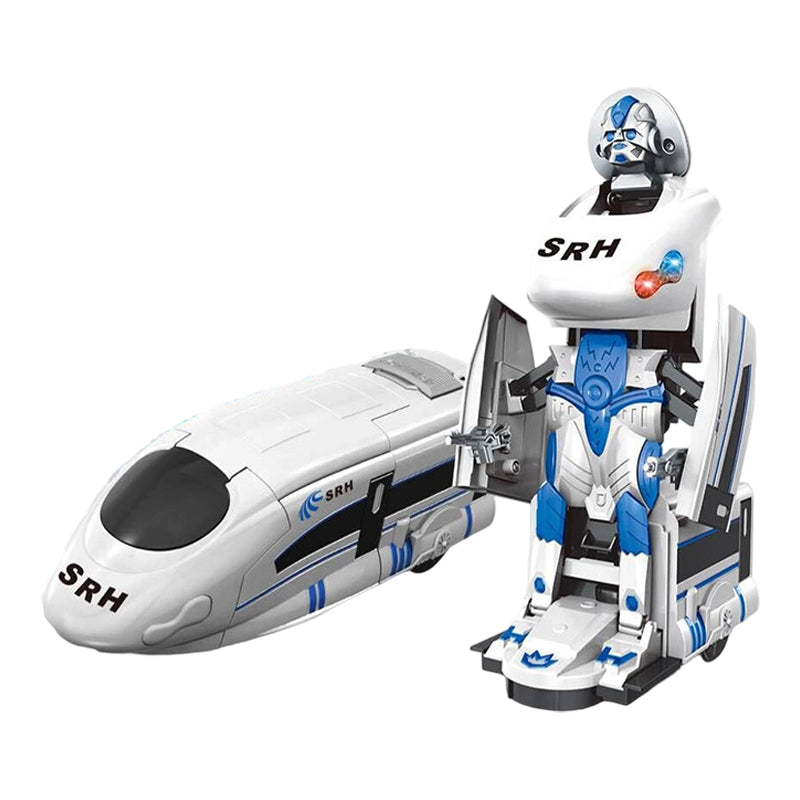 🎁The finest gift-Rechargeable Transforming Train Robot Toy