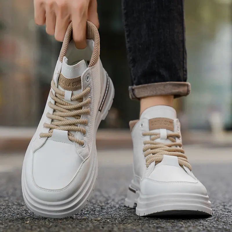 🔥Best-selling-Men’s Fashion Mid Top Color Contrasting Shoes