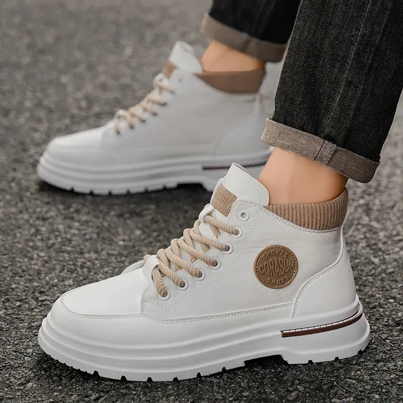 🔥Best-selling-Men’s Fashion Mid Top Color Contrasting Shoes