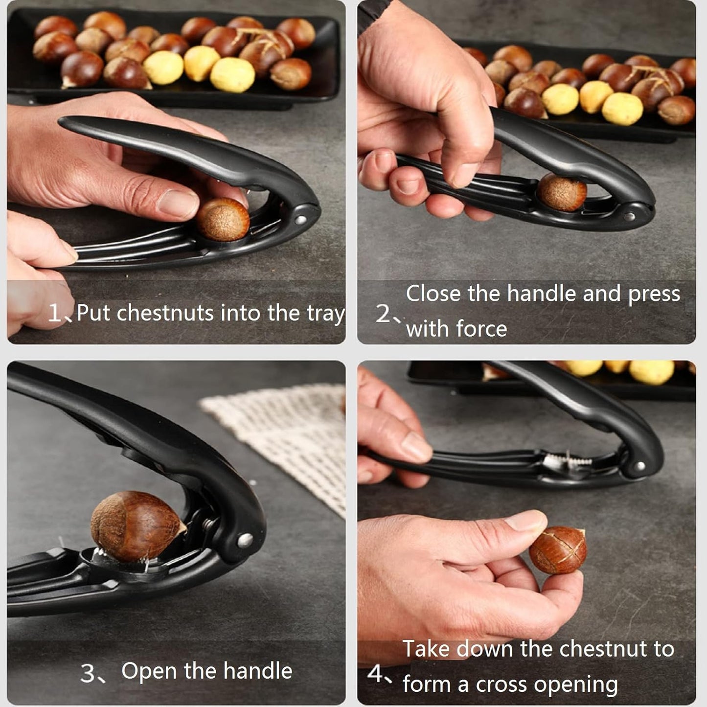 Chestnut Peeler - Effortlessly Remove Shells with Ergonomic Safety Design for Holiday Cooking & Meal Prep 🍂🔪