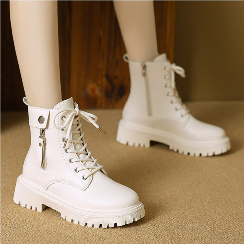🔥Limited-time offer: 50% off-Women's Combat Ankle Boots with Side Zipper
