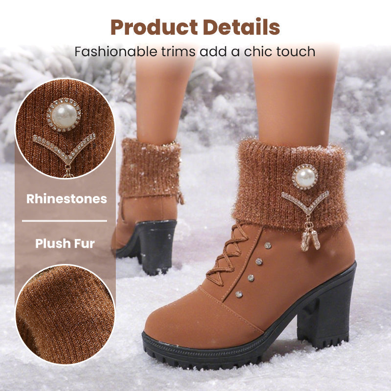 👢High-quality women's boots-Women's Thick Warm Chunky Heel Boots🔥HOT SALE-59% OFF