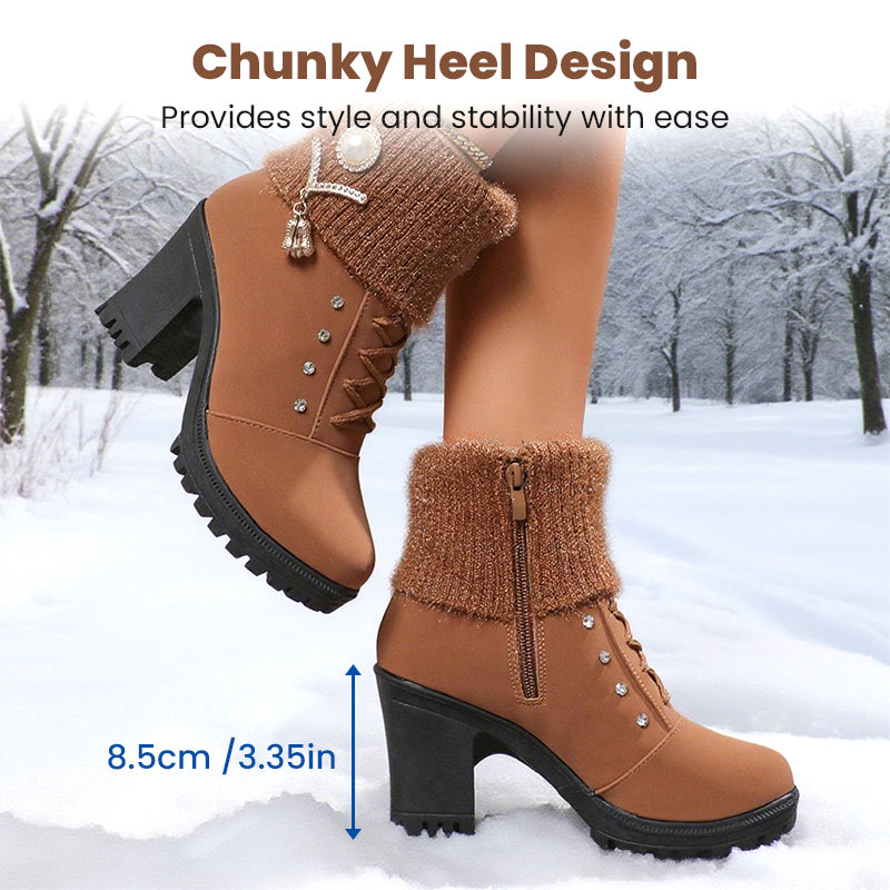 👢High-quality women's boots-Women's Thick Warm Chunky Heel Boots🔥HOT SALE-59% OFF