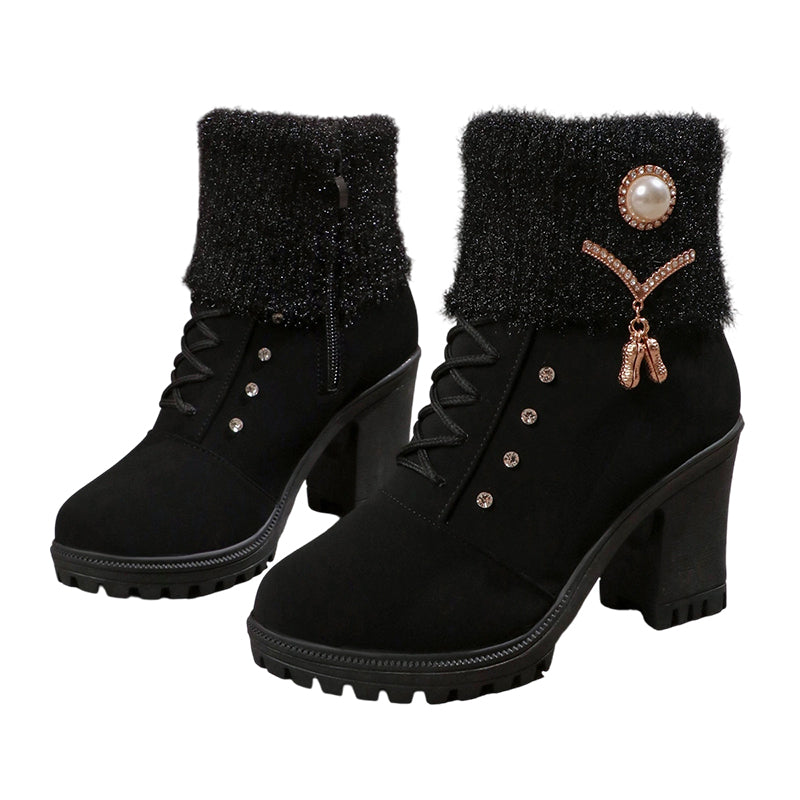 👢High-quality women's boots-Women's Thick Warm Chunky Heel Boots🔥HOT SALE-59% OFF