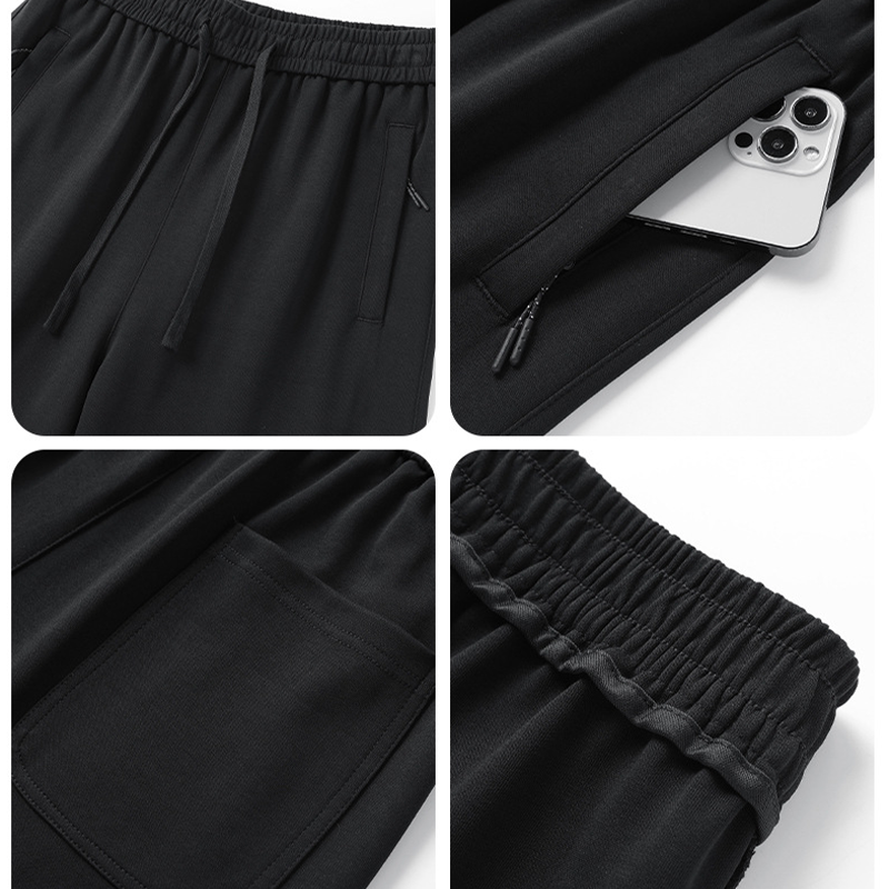 Stylish Casual Pants with Elastic Waistband & Drawstring