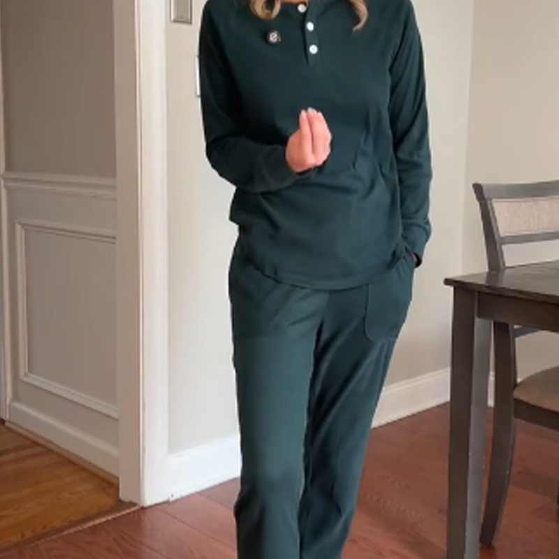 🔥Limited-time offer: 50% off-Women's Long Sleeve Pullover Top & Pants Set